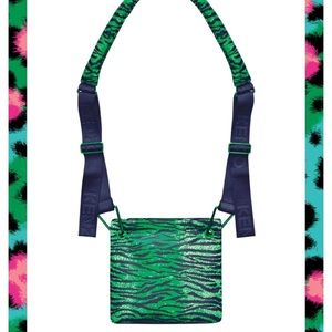 Kenzo x H&M green tiger print crossbody